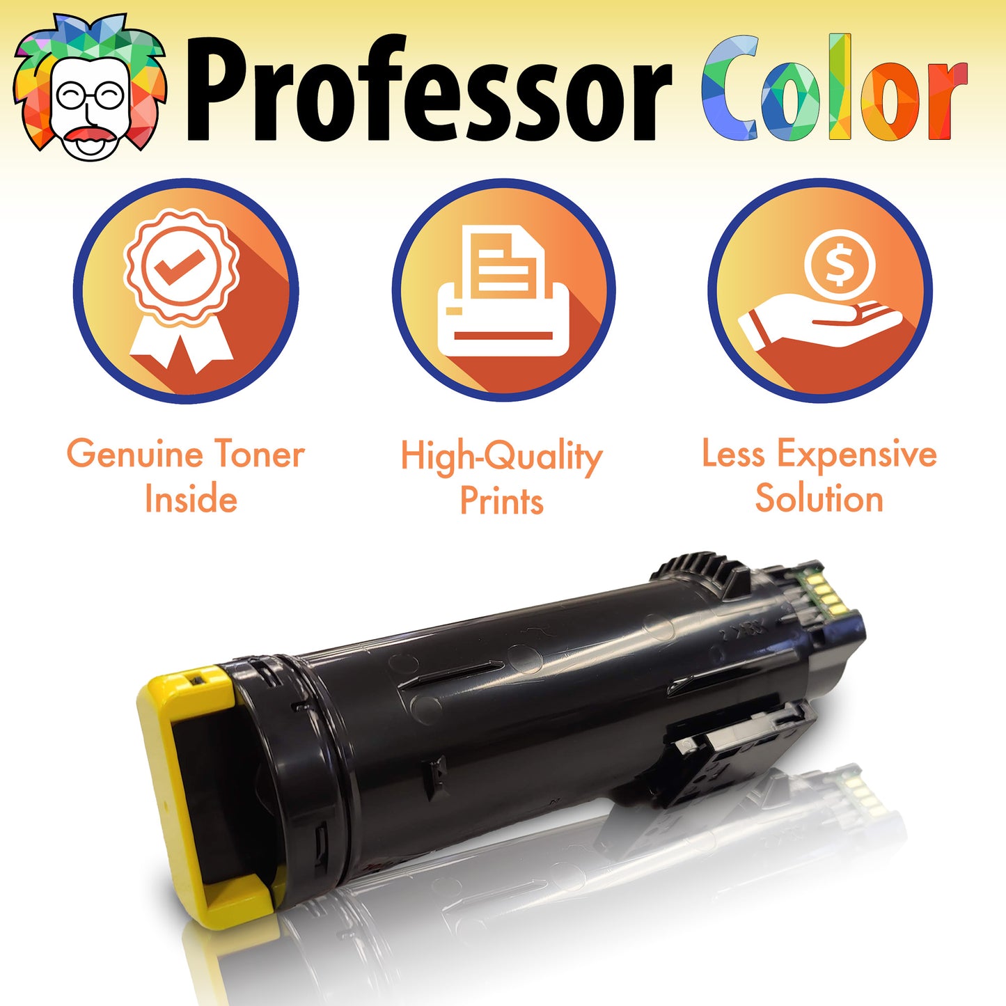 High Yield Yellow Toner - Professor Color