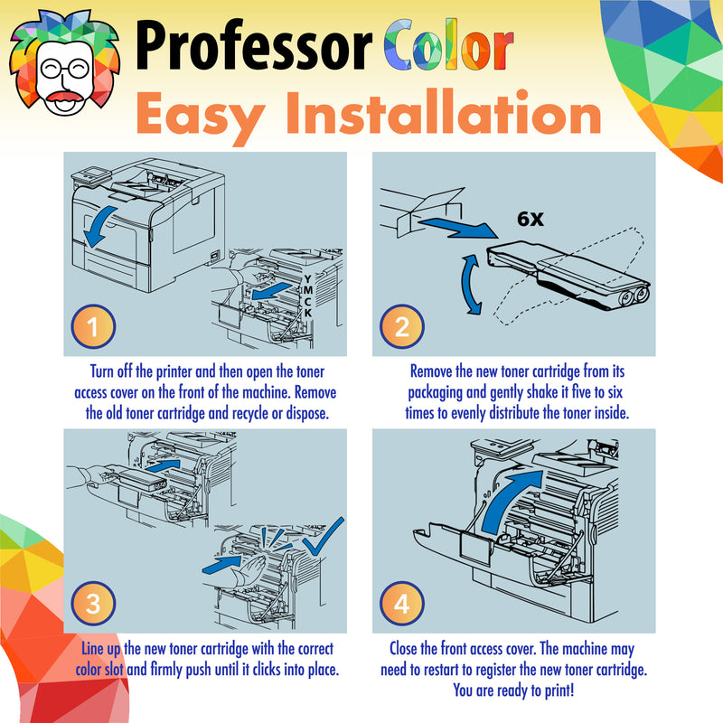 Standard Yield Cyan Toner - Professor Color