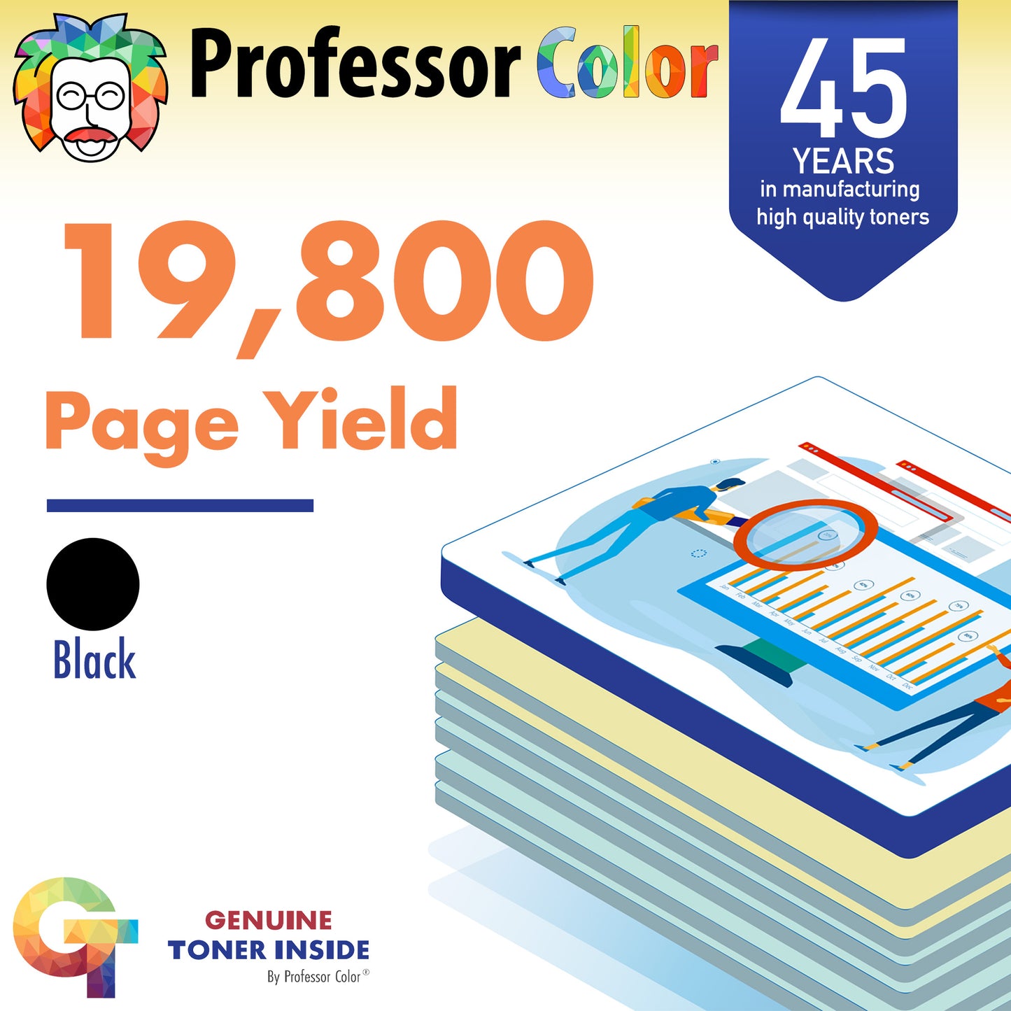 High Yield Black Toner - Professor Color