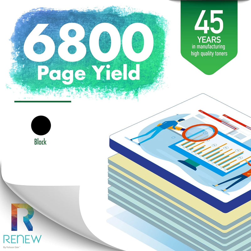 6 Pack Black Ink Set - Professor Color