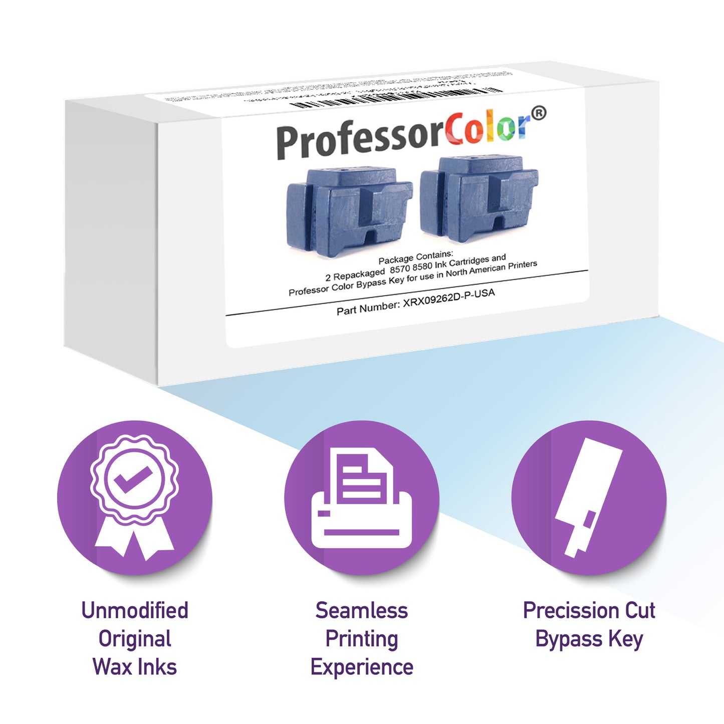 2 Pack Cyan Ink Set - Professor Color