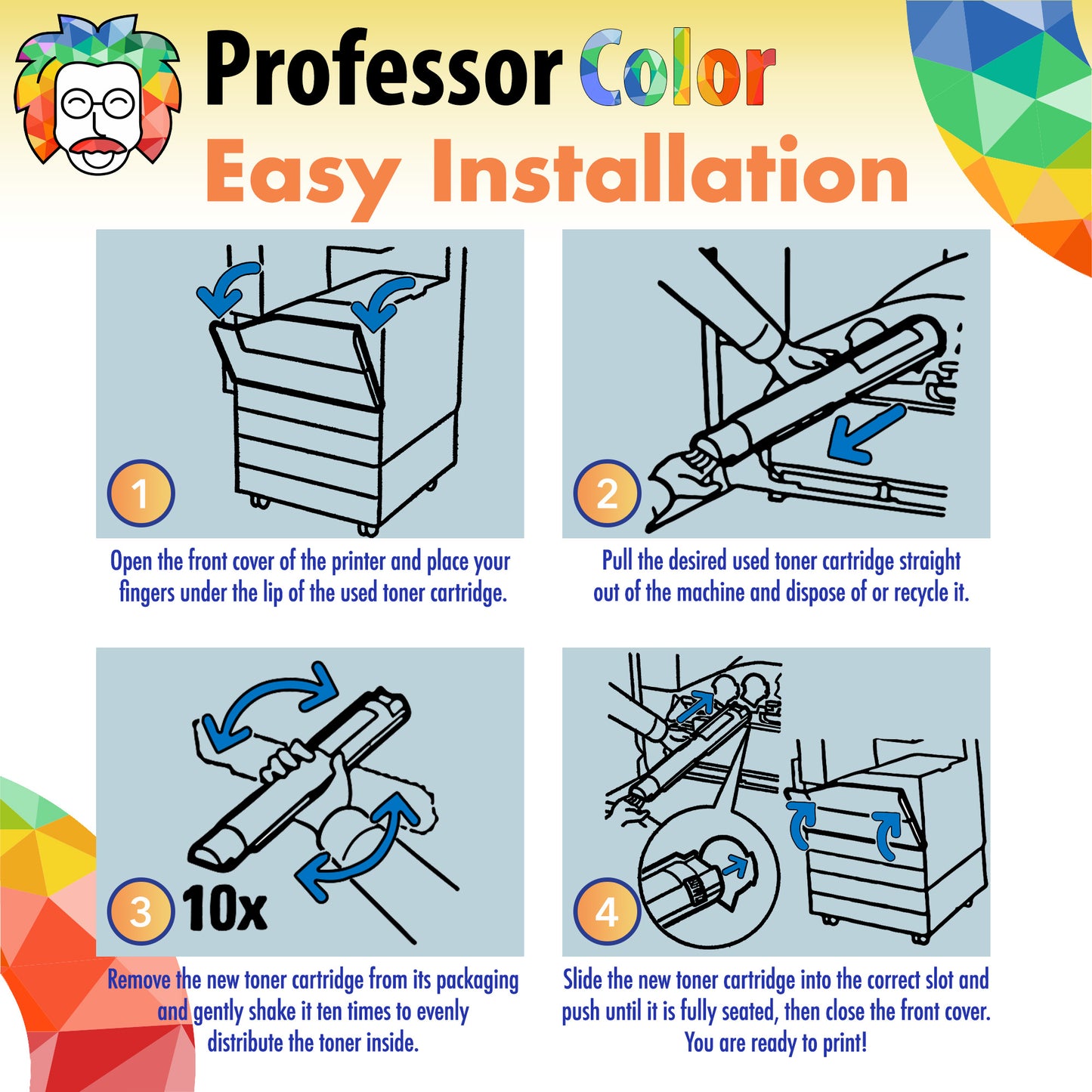 Extra High Yield Cyan Toner - Professor Color