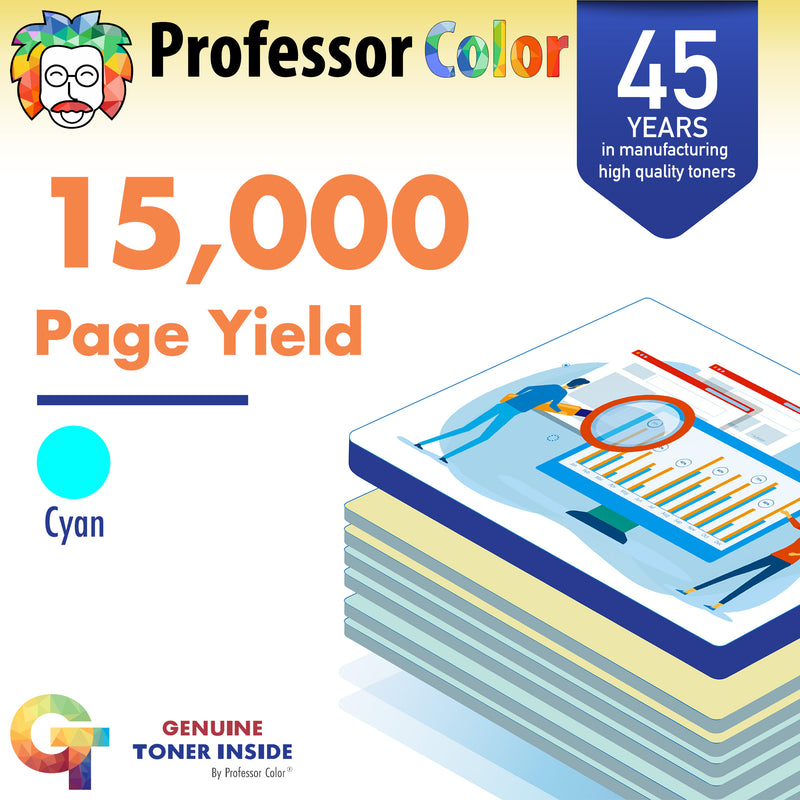 Standard Yield Cyan Toner - Professor Color