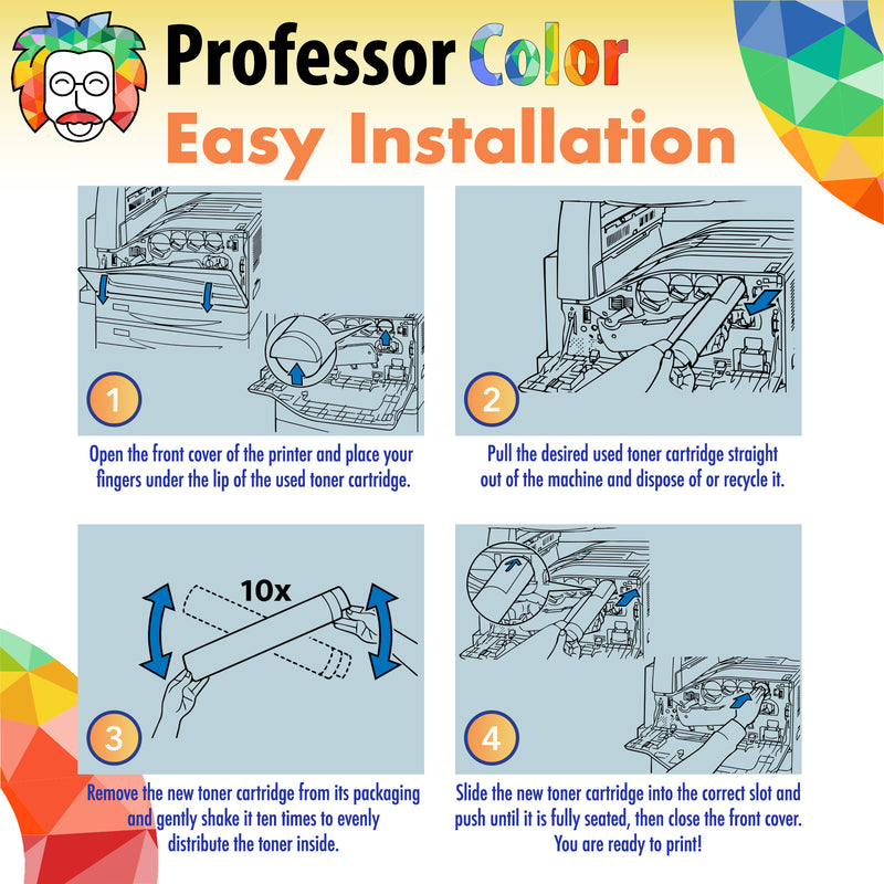 Standard Yield Cyan Toner - Professor Color