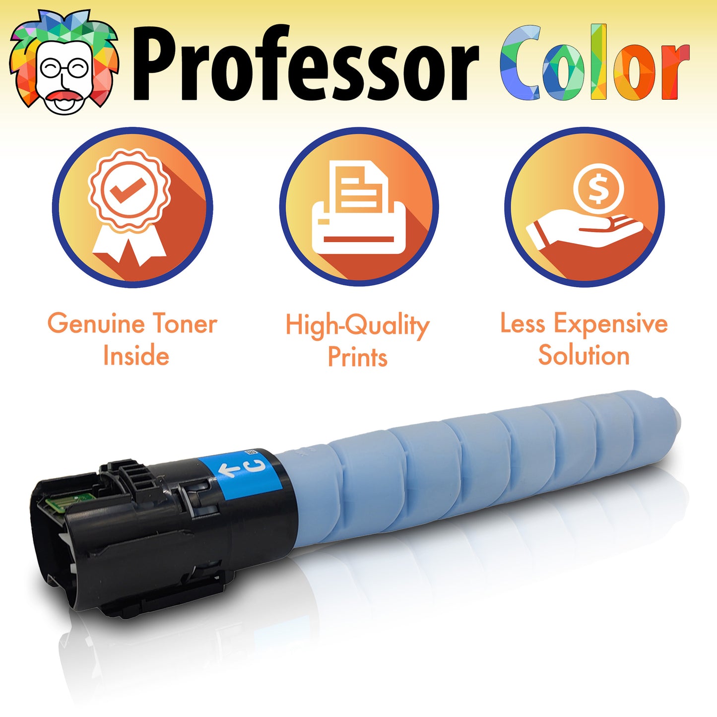 Standard Yield Cyan Toner - Professor Color