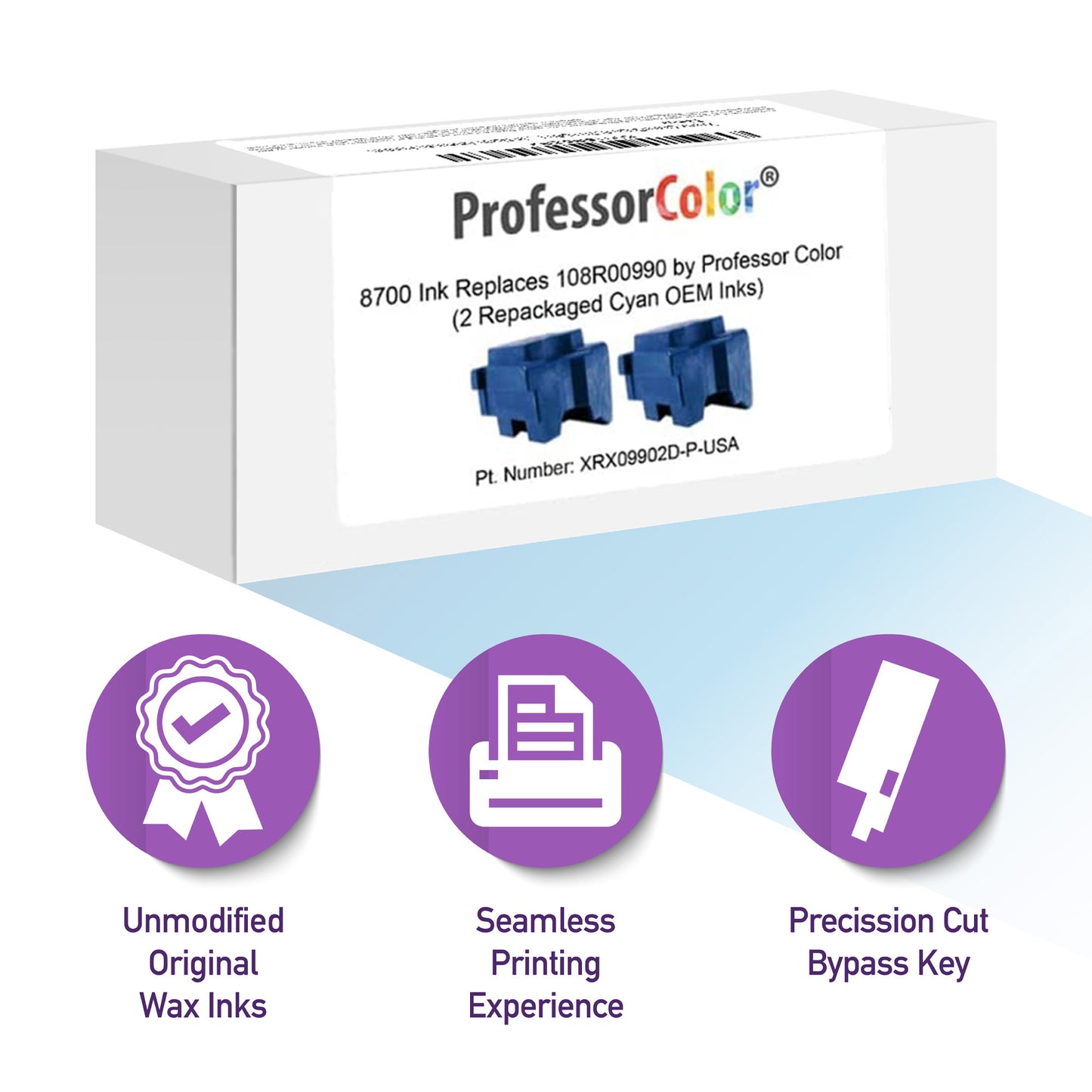 2 Pack Cyan Ink Set - Professor Color