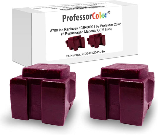 8700 Inks Replaces 108R00991 (2 Repackaged Magenta Inks) - Professor Color