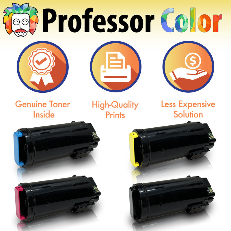 Extra High Yield 4 Pack Multicolor Toner Set - Professor Color