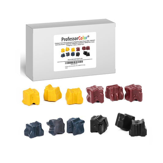 Professor Color Remanufactured Ink for Phaser 8560/8560MFP Replaces 108R00723, 108R00724, 108R00725, 108R00727 (12 Inks) - Professor Color