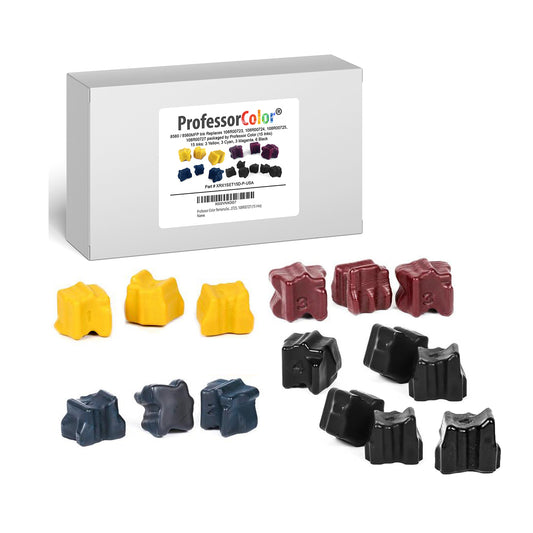 Professor Color Remanufactured Ink for Phaser 8560 / 8560MFP Replaces 108R00723, 108R00724, 108R00725, 108R00727 (15 Inks) - Professor Color